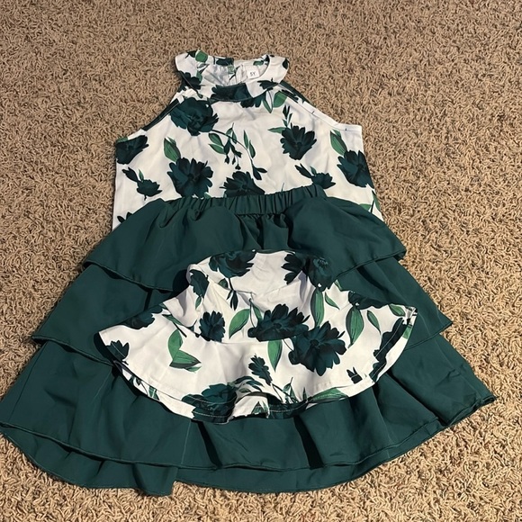 Other - Kids Floral Halter Top with Ruffle Skirt and matching Hat​​